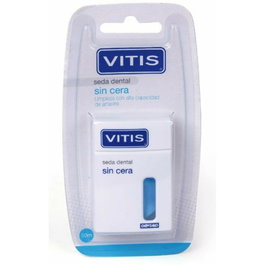 Vitis Fil Dentaire Soie Cirée 50m - Soie dentaire fine sans cire pour nettoyage et soin des dents