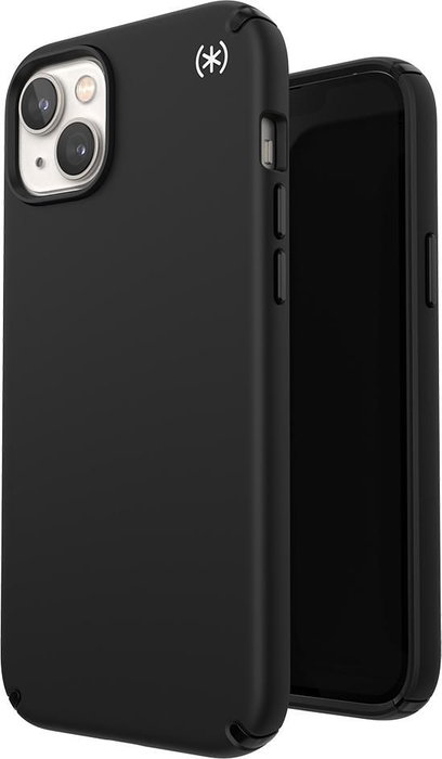Speck Presidio 2 Pro+ MagSafe Coque pour iPhone 14 Plus / 15 Plus, Protection Antichoc 4 m, Finition Antimicrobienne Microban, Noir