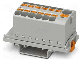 PHOENIX CONTACT PTFIX 10/12X4-NS35 GY - Connecteur pour rail 32A 800V