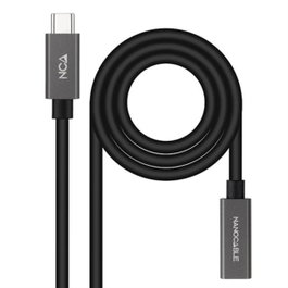 Nanocable Câble rallonge USB-C mâle vers femelle 50 cm Noir