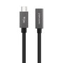 Nanocable 10.01.4400 Câble USB-C 0.5 m Prolongateur USB 3.1 60W 20Gbps 4K 60Hz Noir