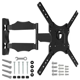 NANOOK Support mural TV orientable et inclinable pour téléviseurs 32 à 55 pouces (jusqu'à 45 kg) - Compatible LCD, LED, QLED, OLED - Rotation 90°