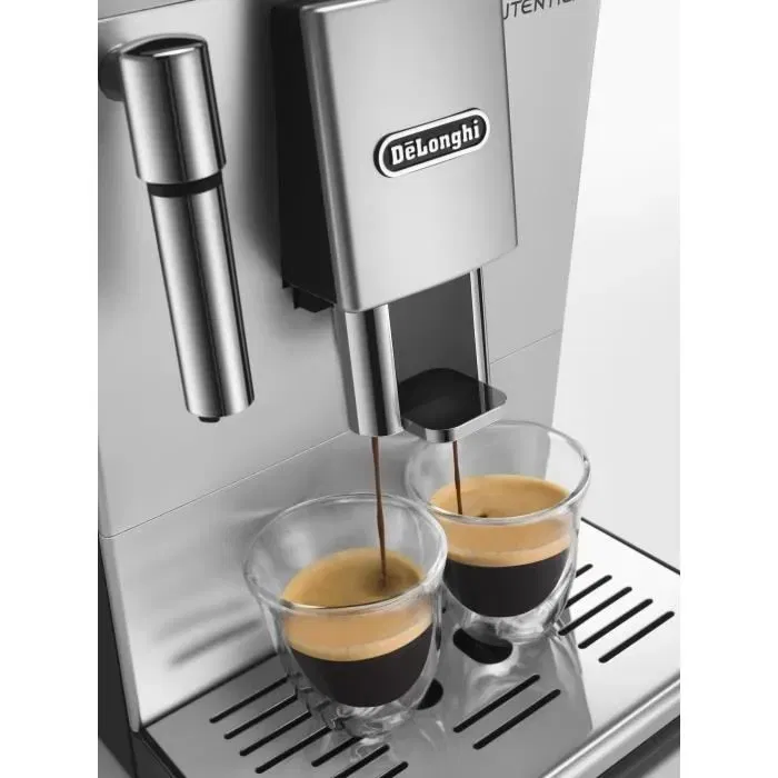 Delonghi Autentica ETAM29.510 SB Machine Expresso Automatique avec Broyeur Intégré, Pression 15 Bars, Réservoir 1.4L, Buse Vapeur, en Acier Inoxydable