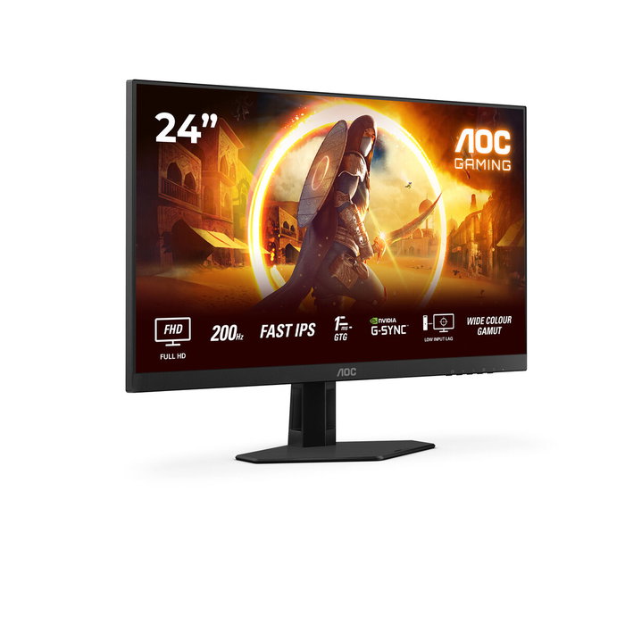 AOC Moniteur Gaming 24G4HRE - Ecran 24 Pouces Full HD 165Hz 1ms - AMD FreeSync Premium
