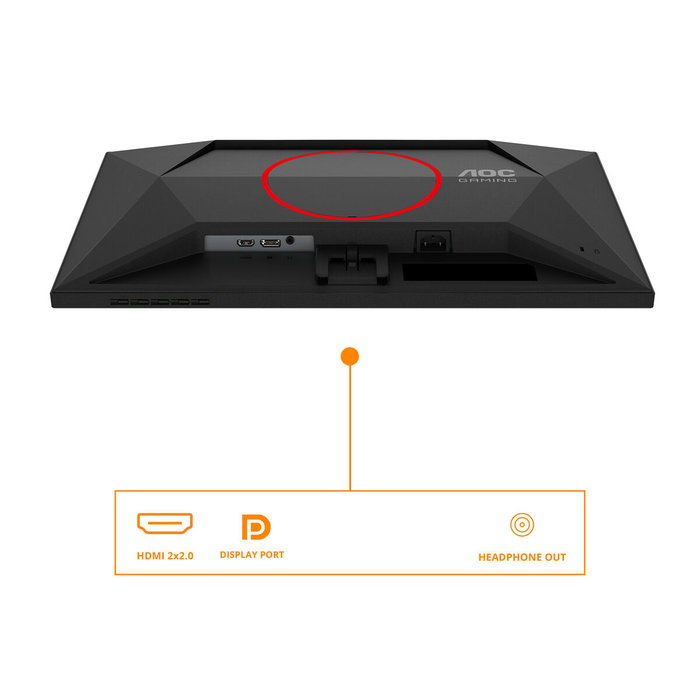 AOC Moniteur Gaming 24G4HRE - Ecran 24 Pouces Full HD 165Hz 1ms - AMD FreeSync Premium
