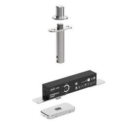 ARTICULOS INOXIDABLES In.05.211.Ho.Bh5.Up6 - Kit de pivot hydraulique JNF 60 Plus pour porte de 35 mm jusqu'à 60 kg avec système de rétention