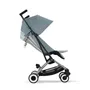 Cybex Libelle - Poussette de voyage ultra compacte pliable pour avion, 6 kg, canopy UPF 50+ - Stormy Blue