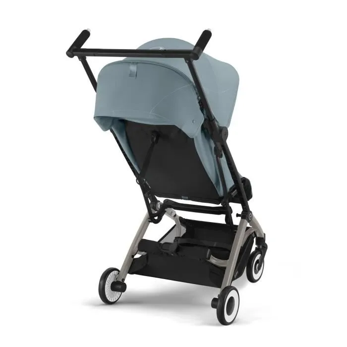Cybex Libelle - Poussette de voyage ultra compacte pliable pour avion, 6 kg, canopy UPF 50+ - Stormy Blue