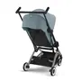 Cybex Libelle - Poussette de voyage ultra compacte pliable pour avion, 6 kg, canopy UPF 50+ - Stormy Blue