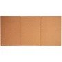 Candide Matelas de voyage bébé pliant 120 x 60 cm - Épaisseur 4 cm - Mousse confort - Housse coton déhoussable avec poignée - Coloris Camel - Fabriqué en France