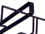 Kinvara Soporte à Verres Métal Noir 35x7x25 cm (Set de 6)