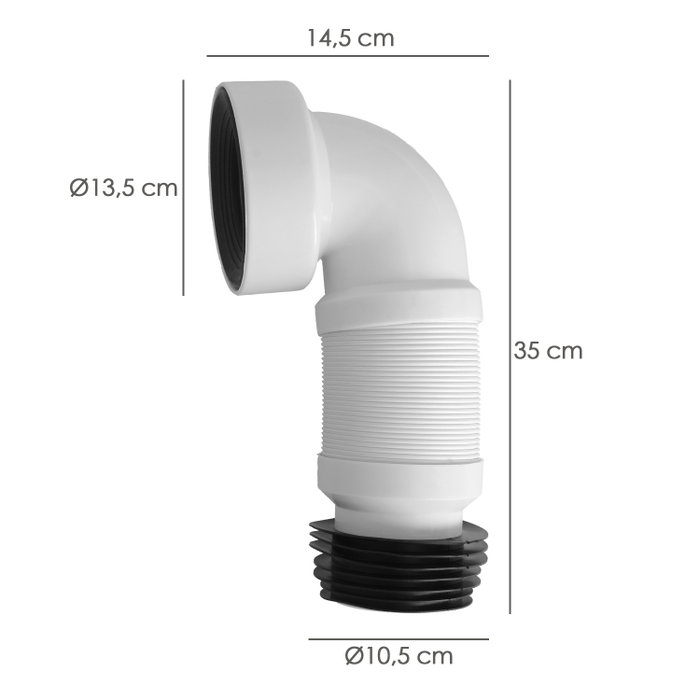 WOLFPACK LINEA PROFESIONAL Manguito de raccordement extensible T-138 coudé