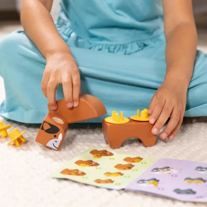 Spinmaster Blockables - Coffret de construction La Ferme, 56 pièces avec blocs en bois, personnages et accessoires - Jouet éducatif pour enfants dès 2 ans