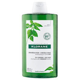 Klorane Shampooing à l'Ortie pour le Contrôle de l'Huile Capillaire, 400 ml