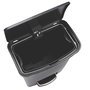 Poubelle Rubbermaid TAPA BASCULANTE Blanc Noir Plastique 25 L