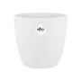 Elho Pot de fleurs Brussels Rond Blanc, Ø 24.3 cm x H 23.2 cm, pour intérieur