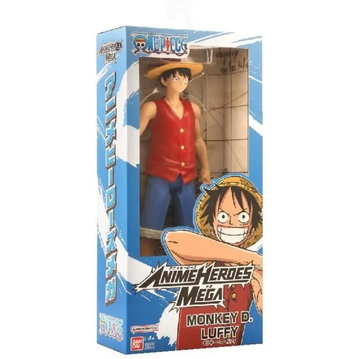 Bandai Anime Heroes Mega - Figurine One Piece Luffy 30 cm Articulée - Réf. 38331