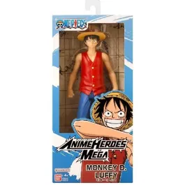 Bandai Anime Heroes Mega - Figurine One Piece Luffy 30 cm Articulée - Réf. 38331