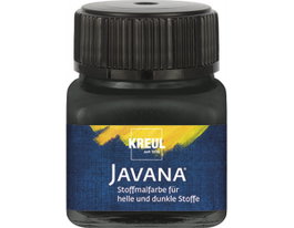 Kreul Pintura para textil opaca negro 20ml. JAVANA TEX