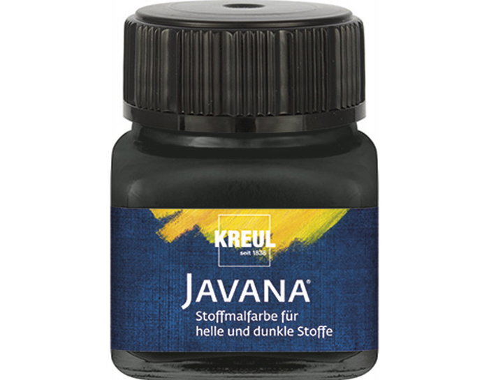 Kreul Pintura para textil opaca negro 20ml. JAVANA TEX Kreul Pintura para textil opaca negro 20ml. JAVANA TEX