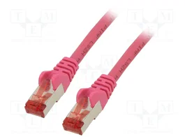 GOOBAY Câble Ethernet Patch Cord Cat 6 S/FTP 2m Rose