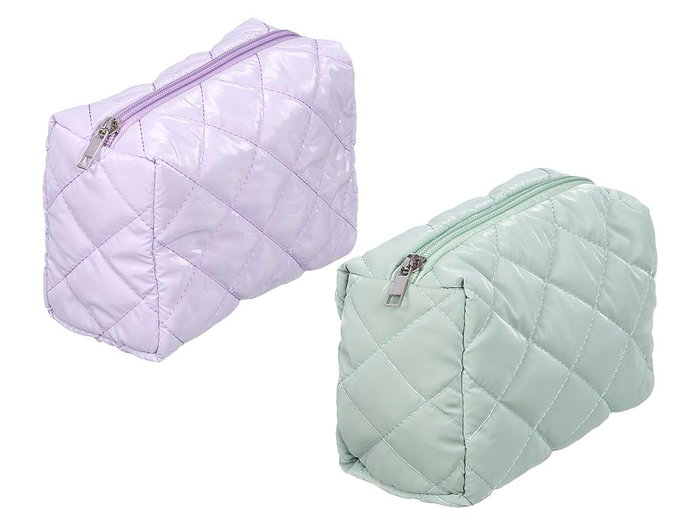 BERILO Nécessaire rectangulaire assorti lilas et vert