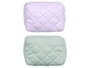BERILO Nécessaire rectangulaire assorti lilas et vert