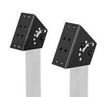 B-Tech BT7027 Plaque adaptatrice inclinable pour poteaux de Ø50mm