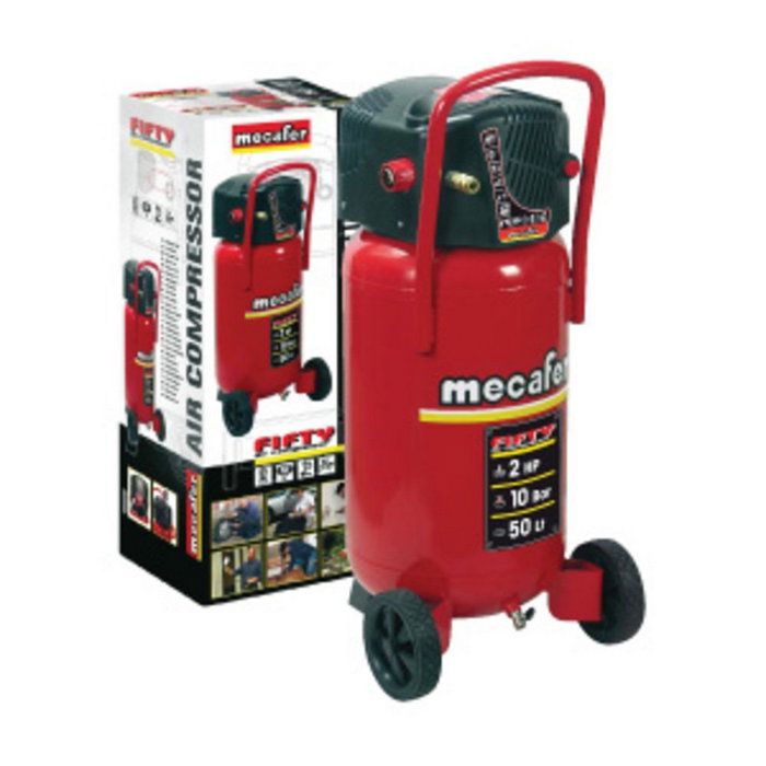 Mecafer FIFTY Compresseur d'air vertical 50L 1500W 10 bars