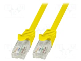 LOGILINK Cordon de raccordement Cat 6 U/UTP RJ45, 1,5m, jaune