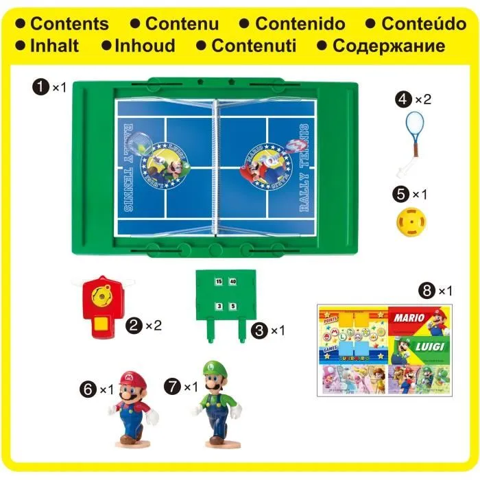Epoch Games Jeu de Tennis Super Mario Rally - Jeu d'action et d'ambiance - EPOCH Games