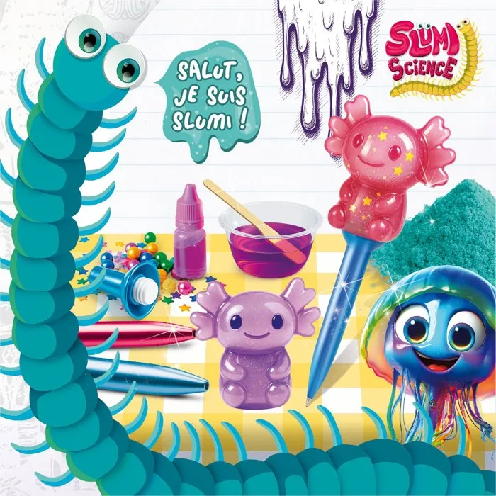 Liscianigiochi Kit Créatif Stylos Squish & Slime avec Accessoires - Personnalisation et Effet Ultra Doux - À partir de 7 ans
