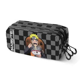 Trousse Fourre-Tout Triple Naruto Ichiraku Noir