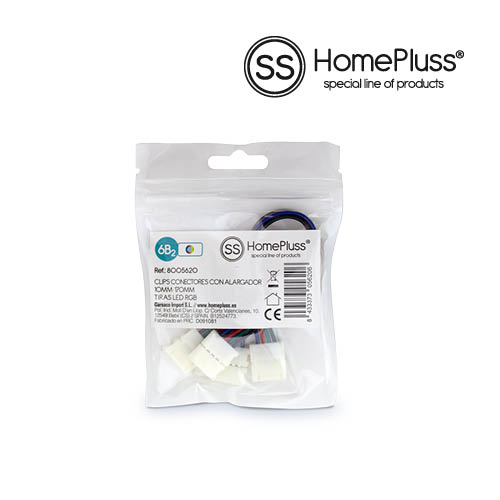 HomePluSS Sac de 2 connecteurs pour rubans LED RGB HomePluSS Sac de 2 connecteurs pour rubans LED RGB