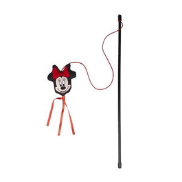 Cerdá Varita Minnie, Jouet pour chat avec plume, Baguette interactive 55 cm