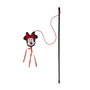 Cerdá Varita Minnie, Jouet pour chat avec plume, Baguette interactive 55 cm
