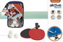 Aktive Sports Jeu de ping-pong avec filet, 2 raquettes, 3 balles et sac de transport - Color Baby, métal et nylon, à partir de 3 ans