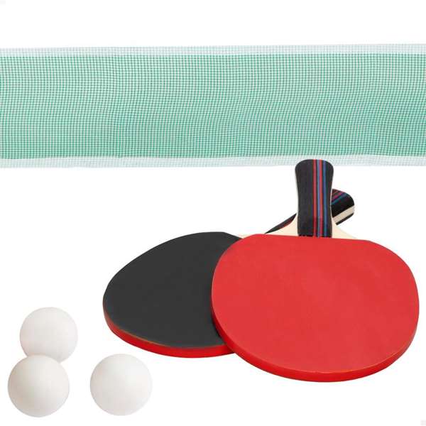 Aktive Sports Jeu de ping-pong avec filet, 2 raquettes, 3 balles et sac de transport - Color Baby, métal et nylon, à partir de 3 ans