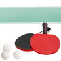 Aktive Sports Jeu de ping-pong avec filet, 2 raquettes, 3 balles et sac de transport - Color Baby, métal et nylon, à partir de 3 ans