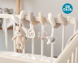 KioKids Ours en Peluche Spirale Beige avec Boîte