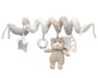 KioKids Peluche Osito Spiral Beige Jouet d'Éveil avec Boîte - Sonnette, Mordedor et Étoile - Collection Dolci Amici pour Bébé à partir de 0 Mois