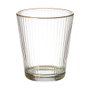 Home Deco Factory Vaso 350 ML Ribete Dorado
