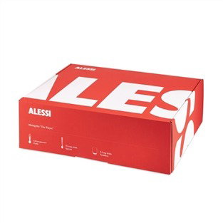 Alessi GV33SET Set The Player Accessoires pour Cocktails avec Citronnier en Acier Inoxydable 18/10 et 4 Cuillères Longues, 4 Verres Longs en Cristal
