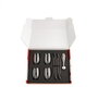 Alessi GV33SET Set The Player Accessoires pour Cocktails avec Citronnier en Acier Inoxydable 18/10 et 4 Cuillères Longues, 4 Verres Longs en Cristal