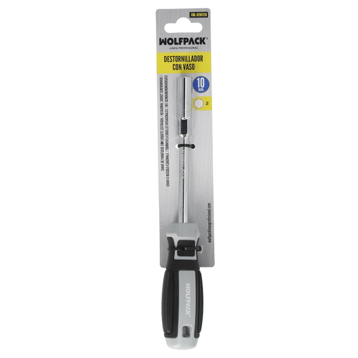 WOLFPACK LINEA PROFESIONAL Tournevis avec douille 10,0 mm WOLFPACK LINEA PROFESIONAL Tournevis avec douille 10,0 mm