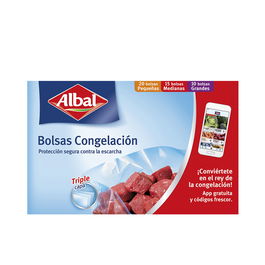 Albal Sacs de Congélation Triple Couche Ultra-Zip® 3 Tailles 45 unités
