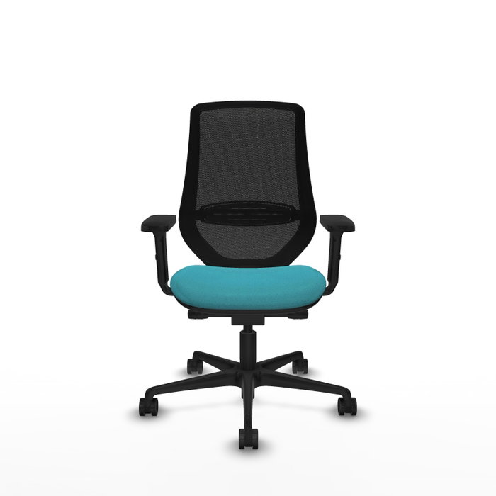 PIQUERAS Y CRESPO Chaise Mardos Synchrone/Traslack Turquoise et Noir