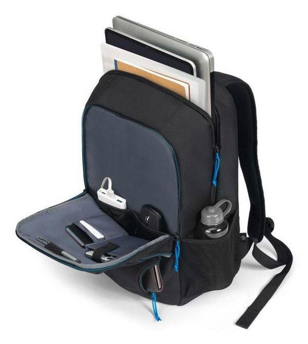 Dicota Spin II Sac à dos 13-16 pouces noir pour ordinateur portable, compartiment principal spacieux, dos rembourré, 315 x 450 x 160 mm