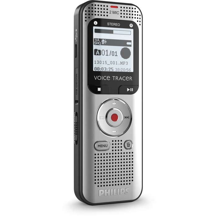 Philips DVT2015 Enregistreur vocal Argent et noir
