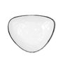 Quid Assiette plate Select Filo Triangulaire Blanc Noir 26 x 21 x 5,9 cm (9 Unités) inevitable